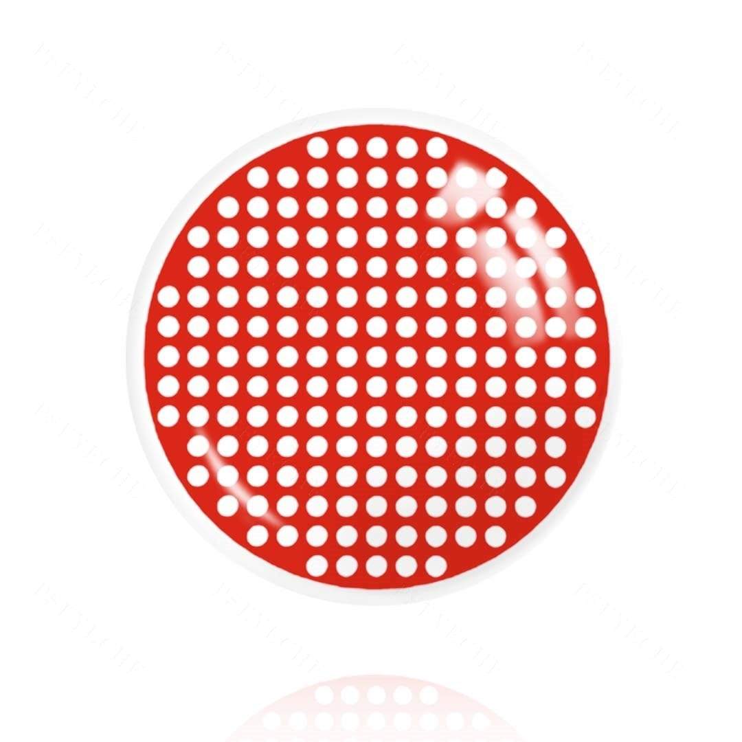 Red Mesh eye contact lenses