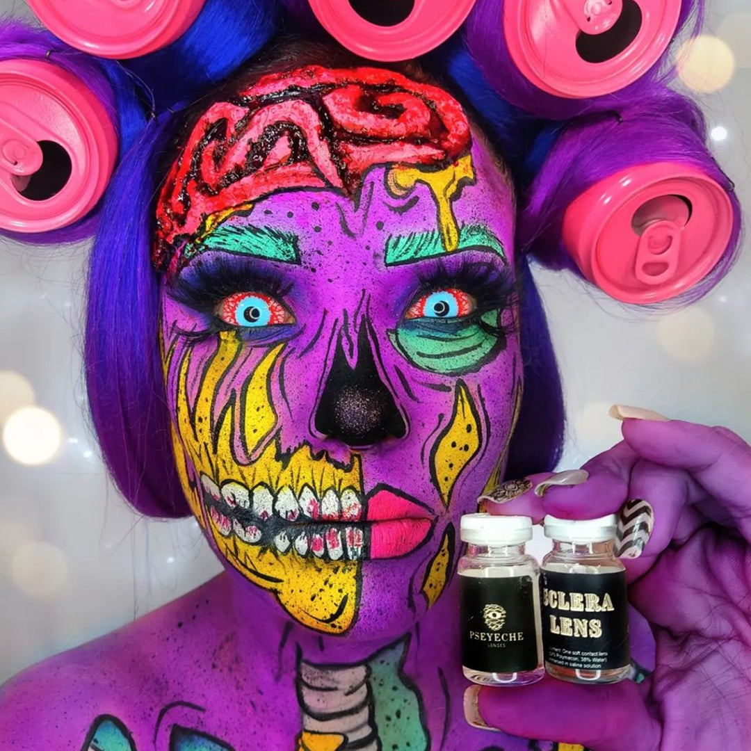 22mm full eye sclera contact lenses for halloween costume cosplay