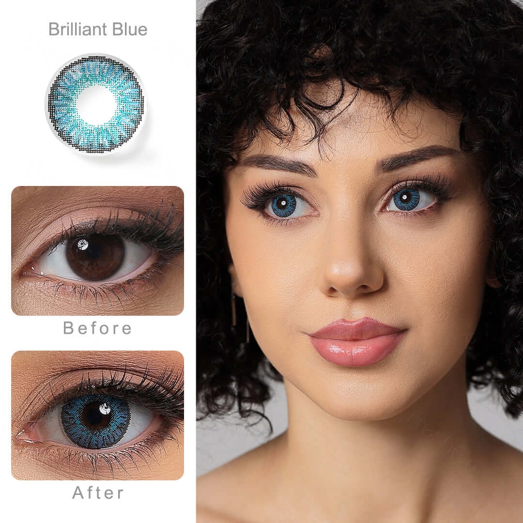 3 Tone Brilliant Blue Contacts