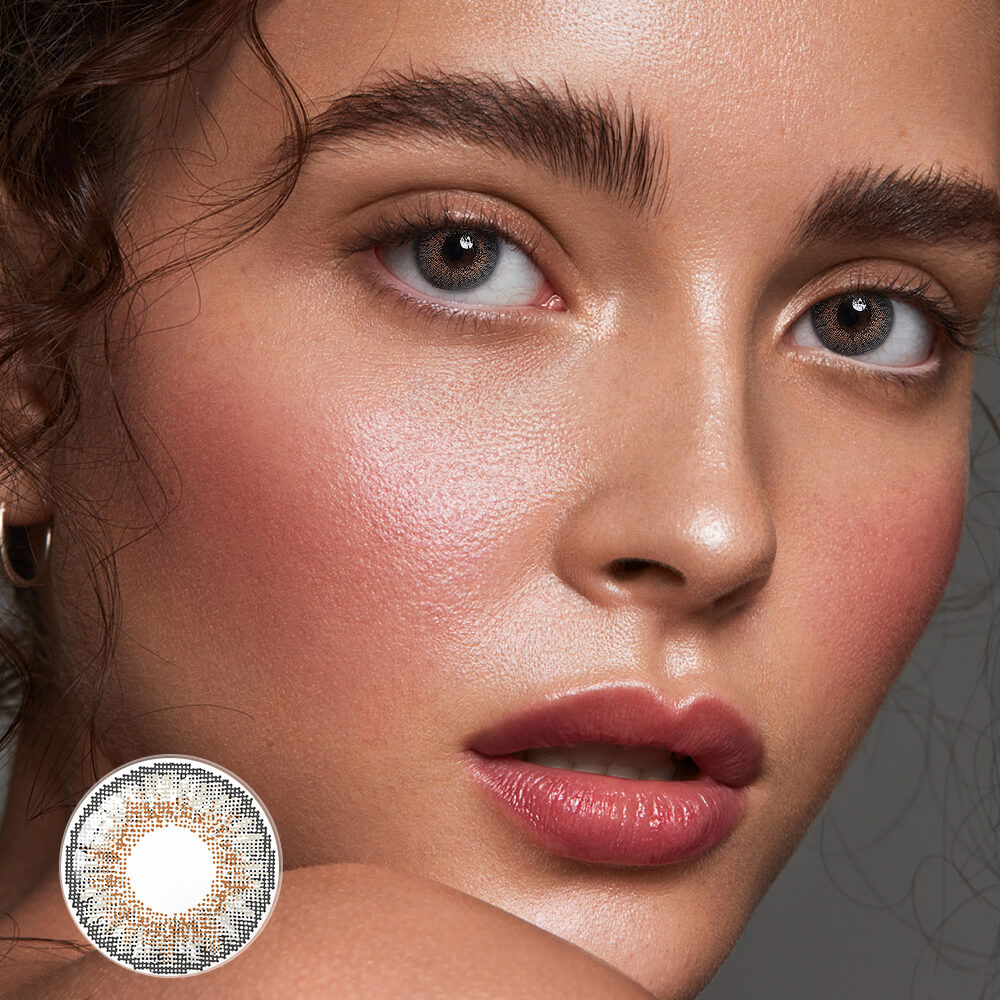 3 Tone Gray Colored Contact Lenses