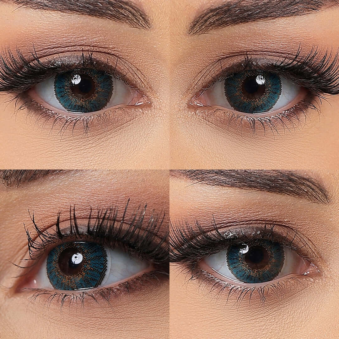 3 tone turquoise contacts for dark eyes