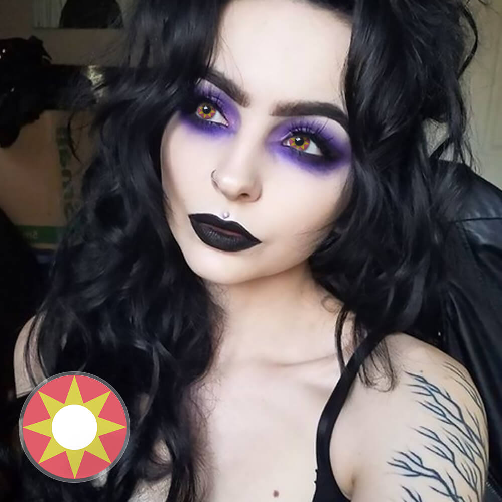 Yellow Star Anise contacts for cosplay