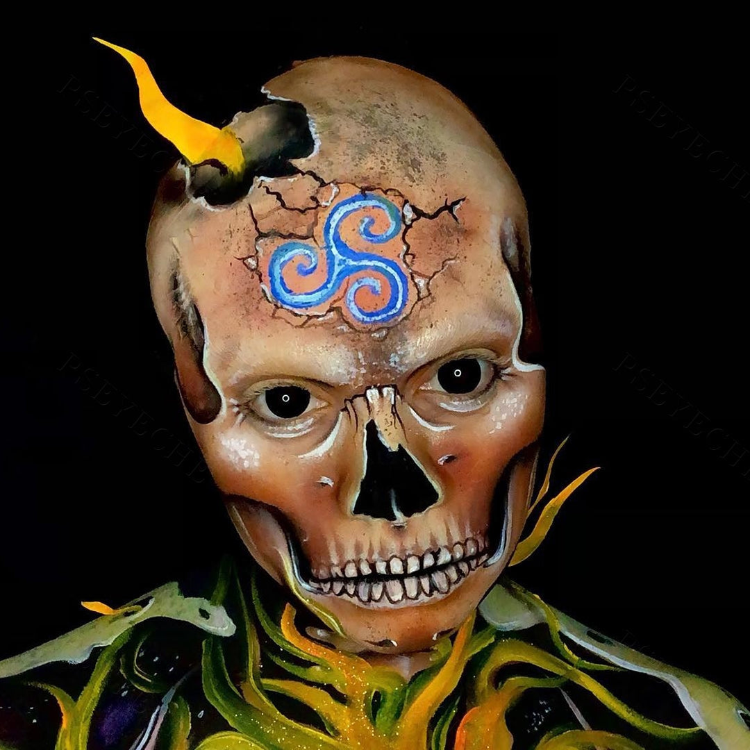 All Black Mini Sclera Contacts for Cosplay