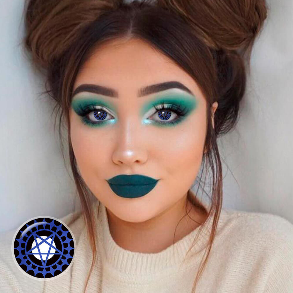 Black Butler Ciel Blue Eye Contacts for cosplay