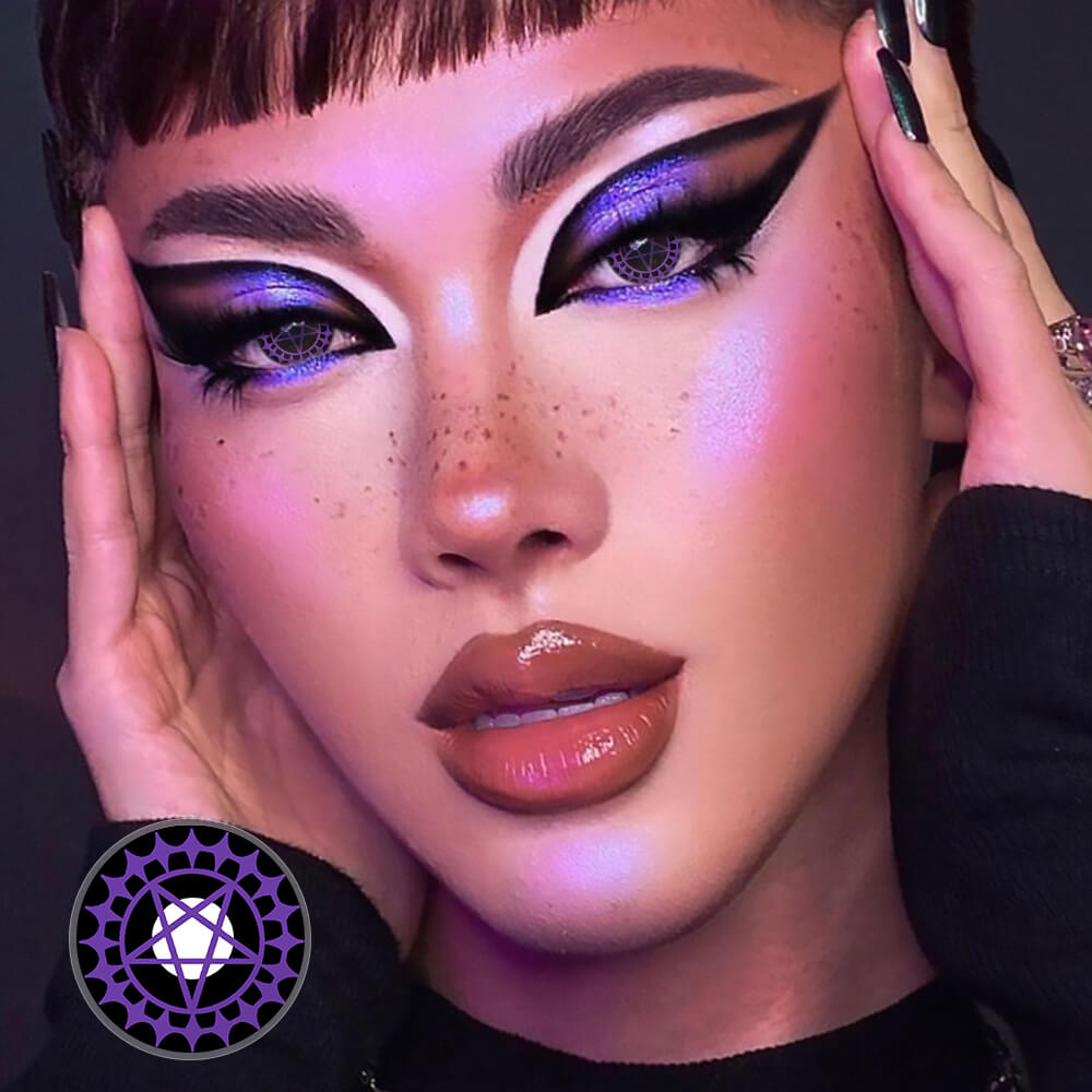 Black Butler Ciel Phantomhive Purple Eye Contacts for cosplay