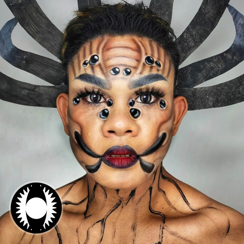Black Dragon Eyes Contacts for costume cosplay