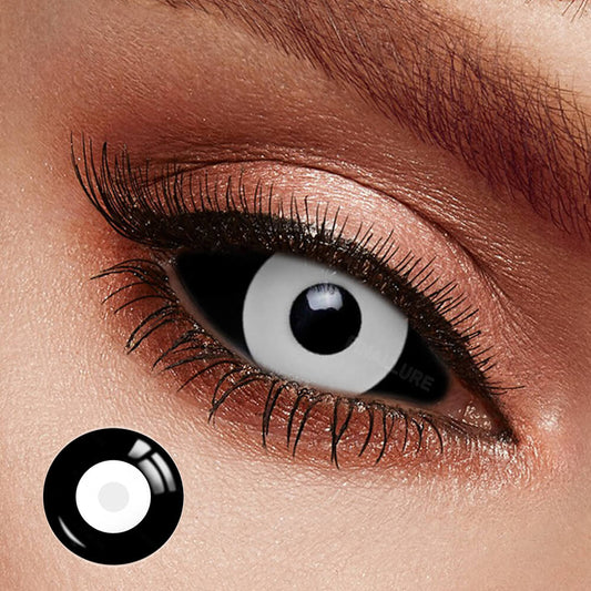 Black and White Sclera Contacts