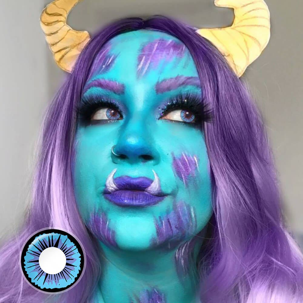 Blue Violet Halloween Eyes contacts for cosplay