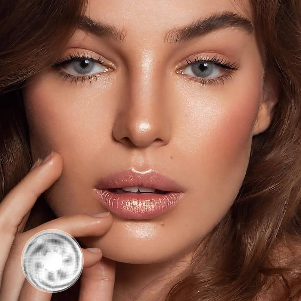 Broadway Silver Gray Colored Contacts