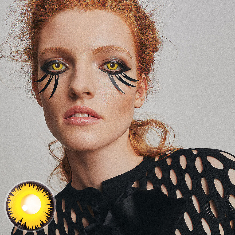 Werewolf Mini Sclera Lenses for halloween