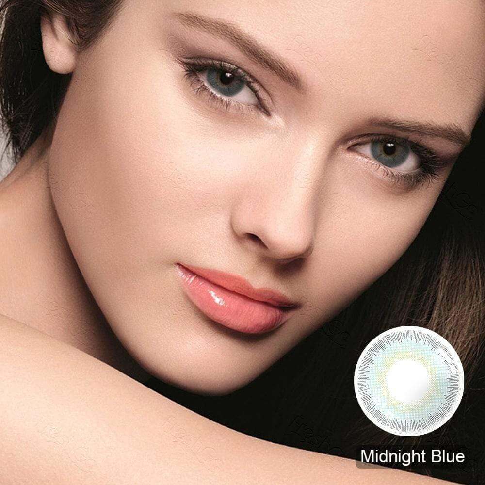 Elite Midnight Blue Contacts for brown eyes