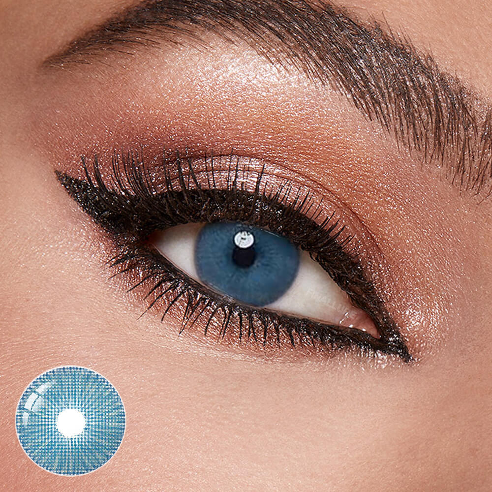 Fiesta Blue Colored Contact Lenses