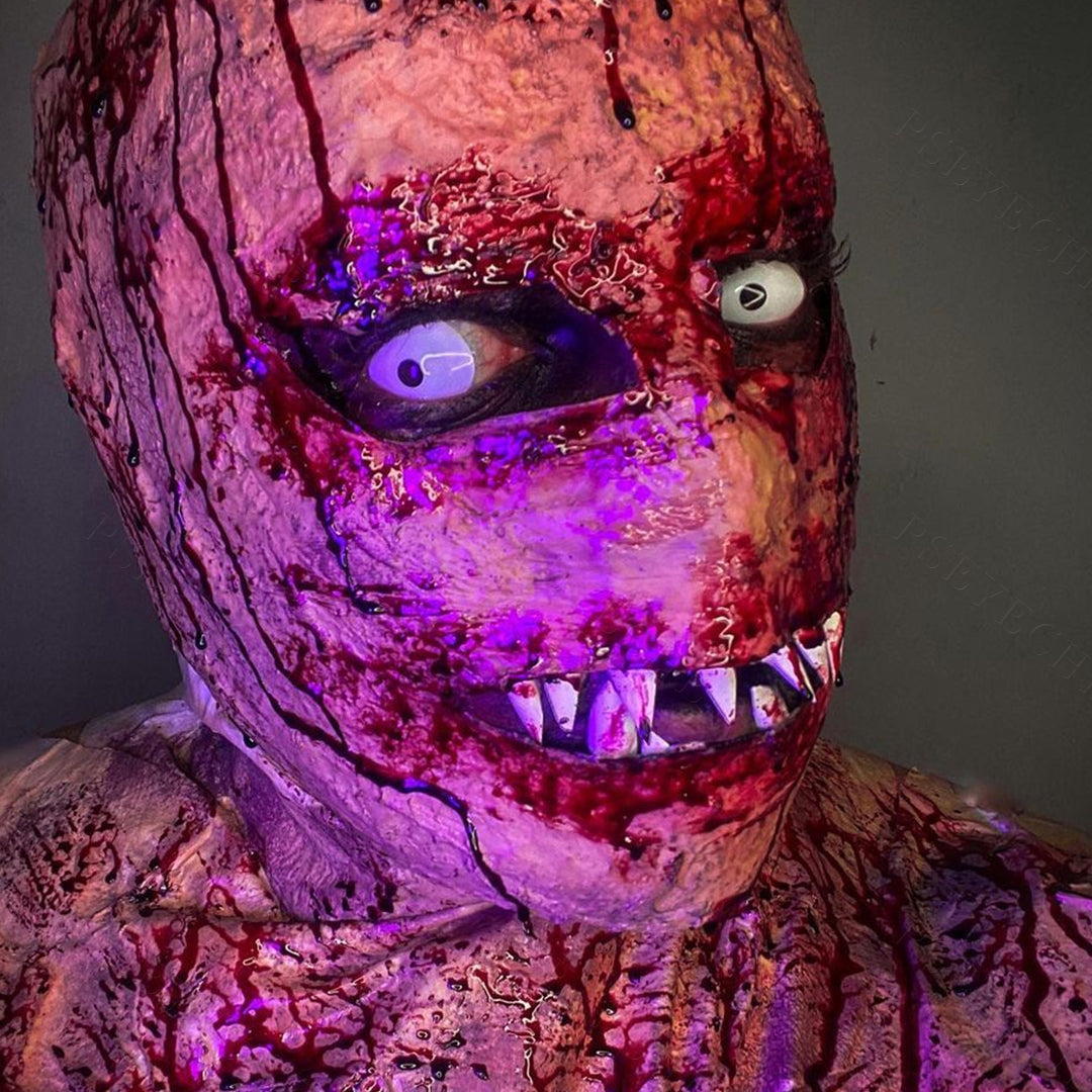 Full White Eye Sclera Contacts for Halloween Zombie Cosplay