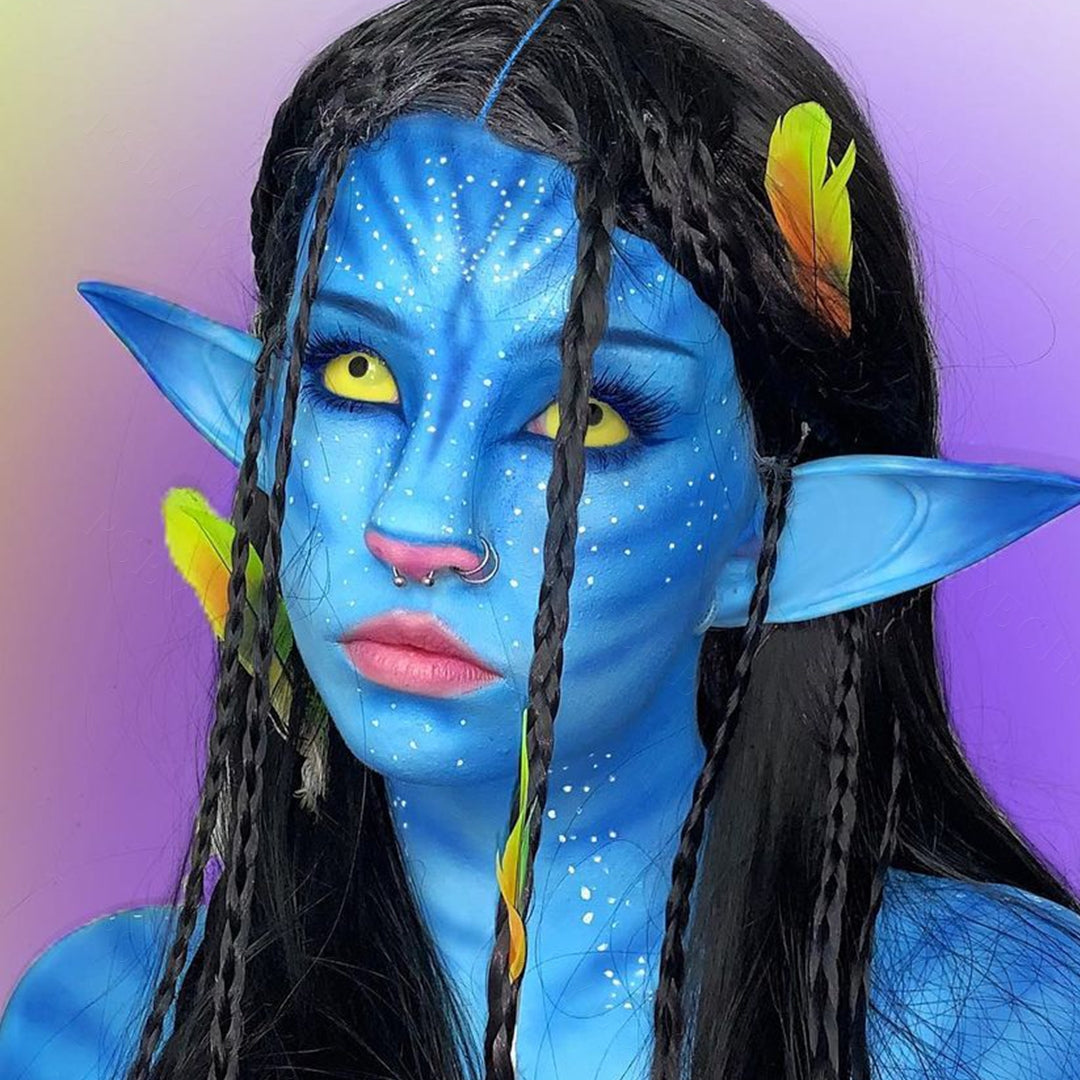 Full Yellow Sclera Contacts for Halloween Costume