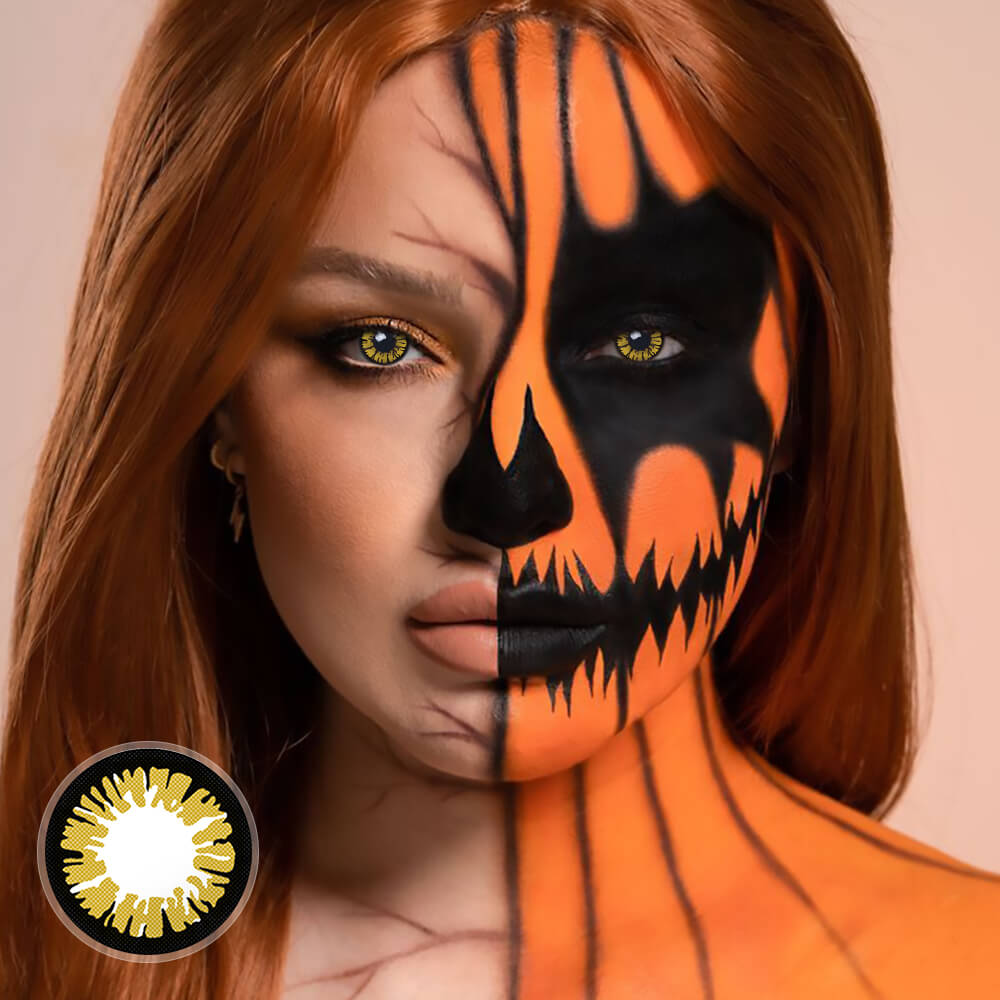 Glamor Yellow eye  cosmetic contacts for cosplay