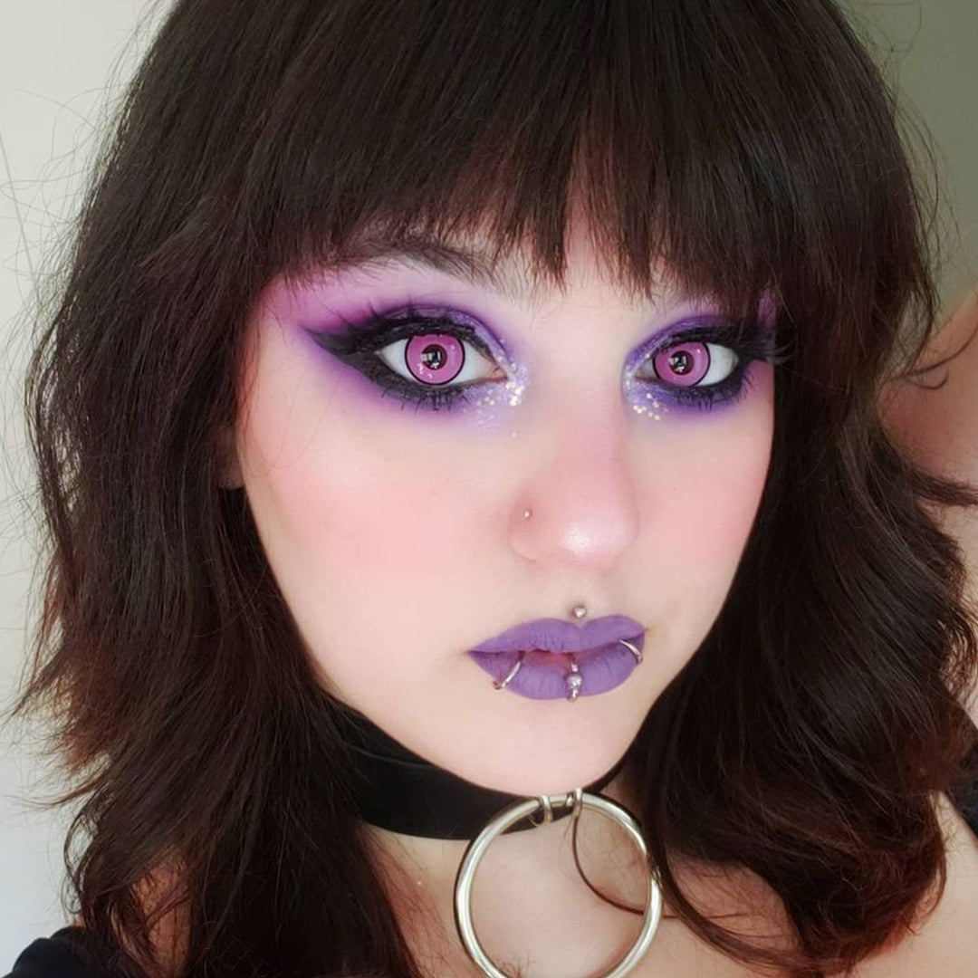 Halloween Pink Eye Cosmetic Cosplay Contacts
