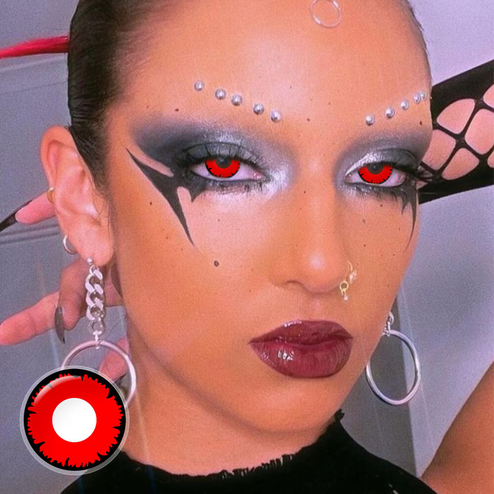 Halloween Red Angelic contacts for cosplay