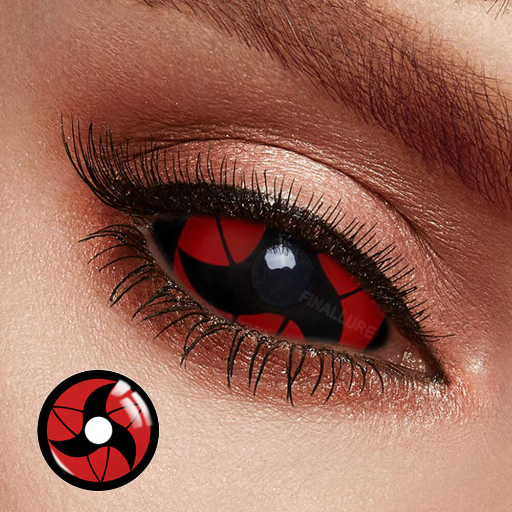 Itachi Mangekyou Sharingan Sclera Contacts