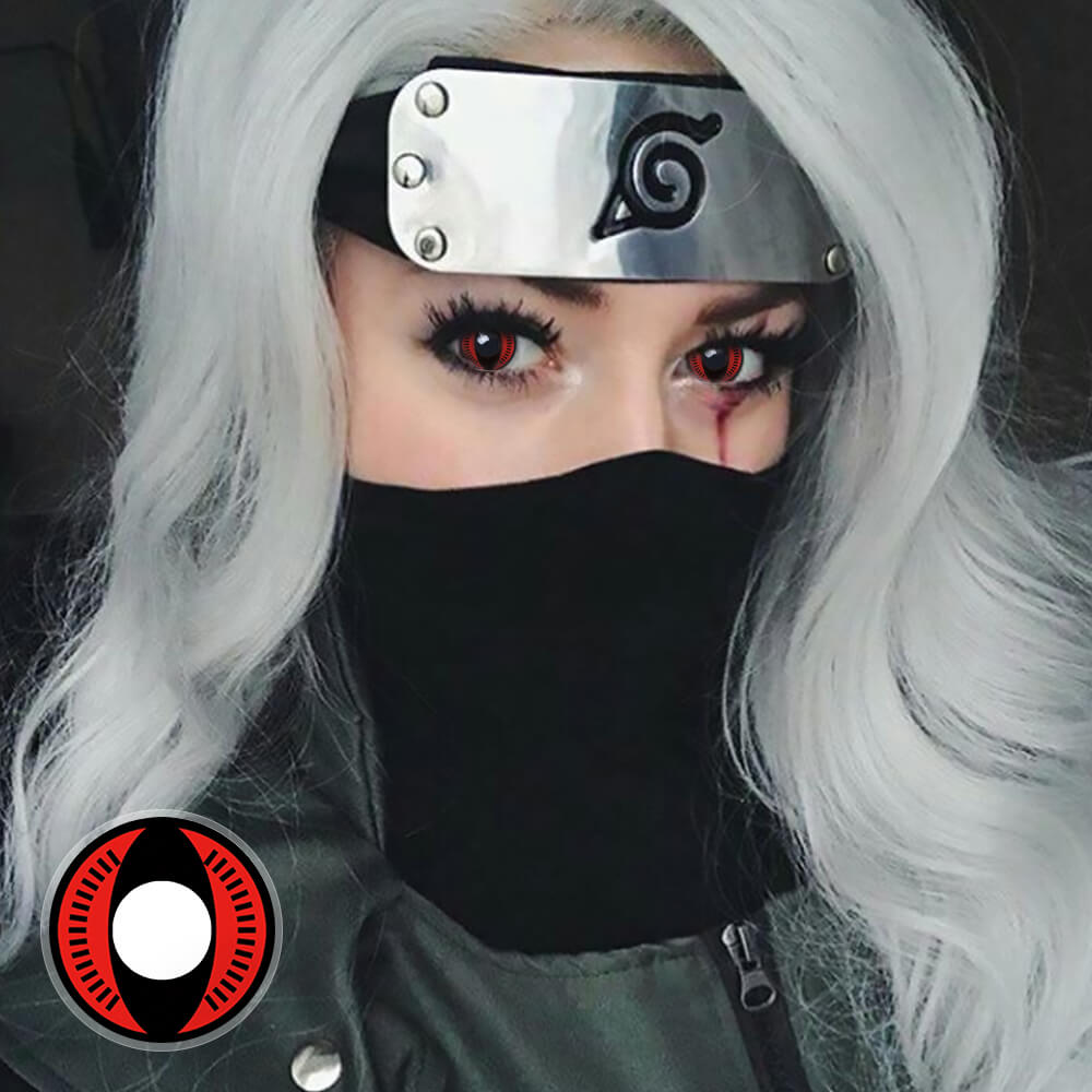 Naruto Nine Tails Eye contacts for Naruto cosplay
