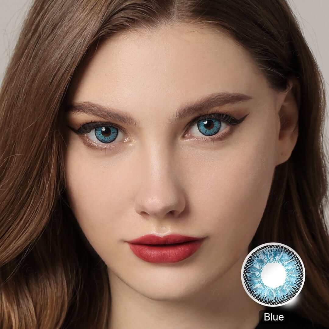 Nonno Blue Colored Contacts