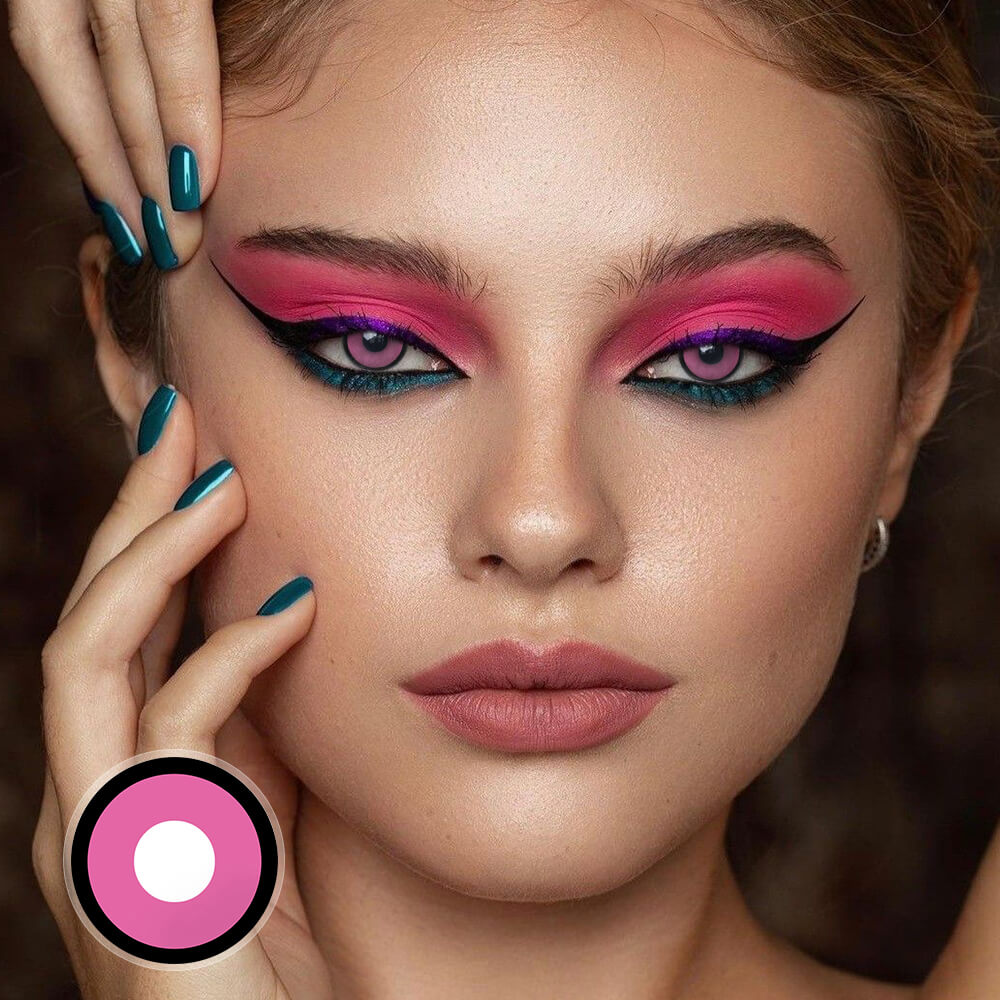 Pink Manson Contacts for cosplay