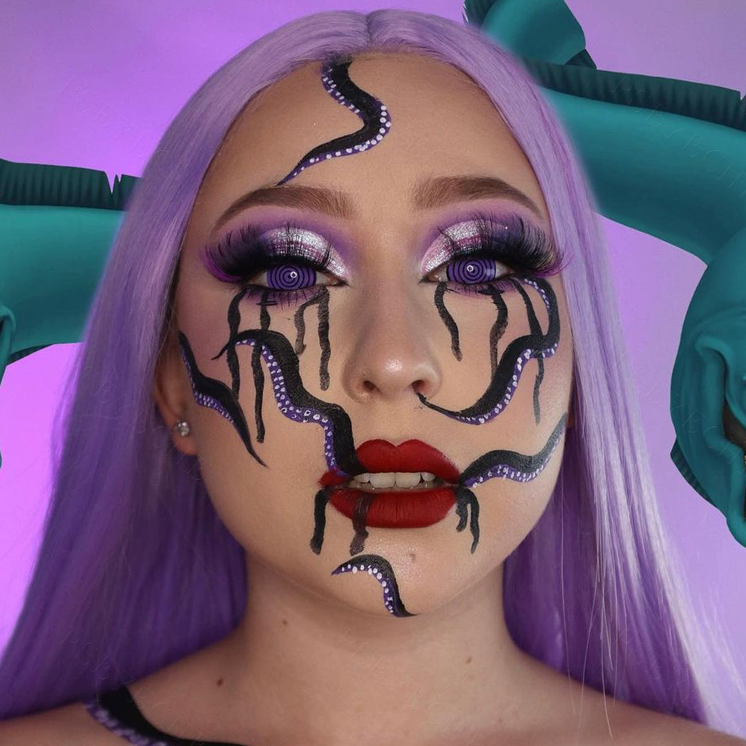 Purple rinnegan eye contacts for naruto cosplay