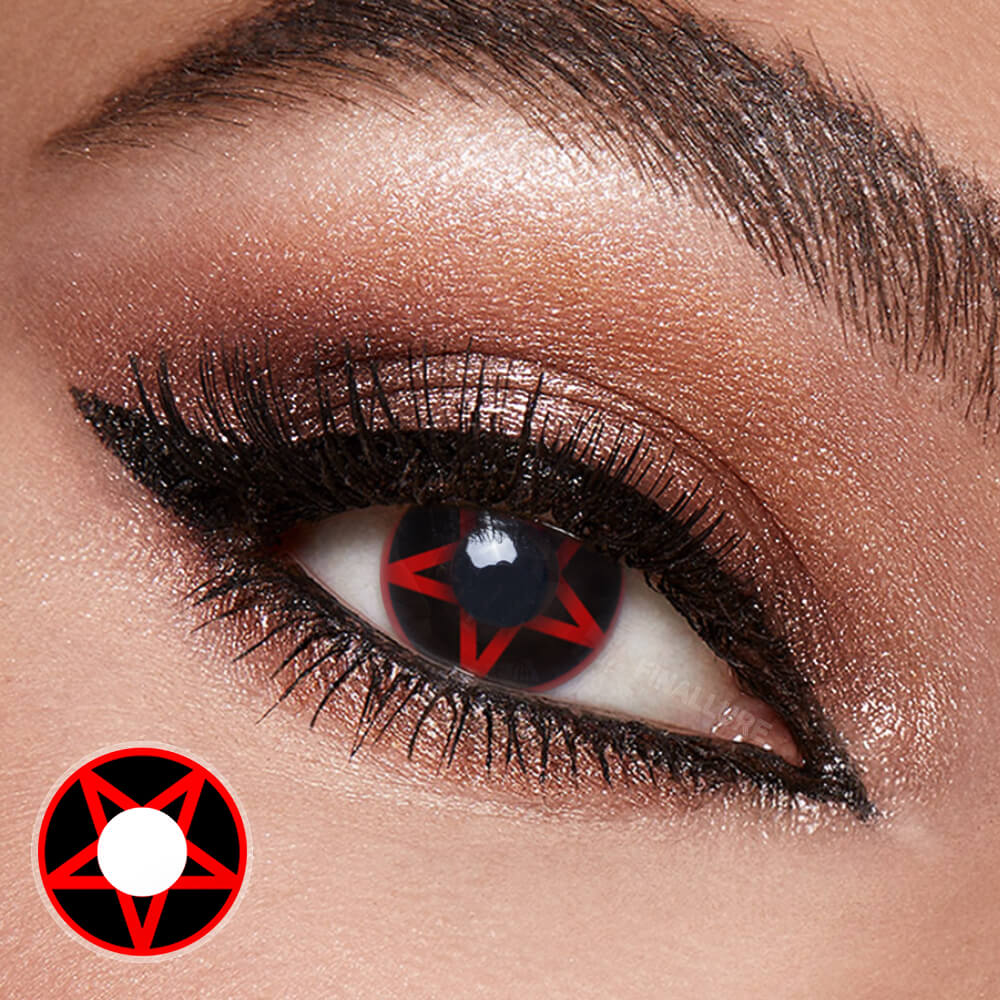 Red Pentagram Contact Lenses