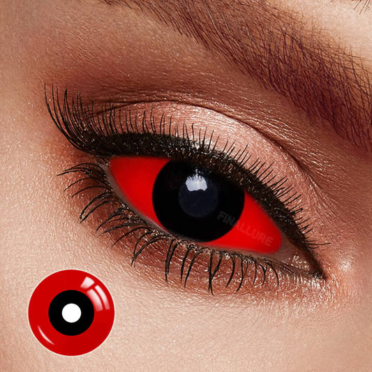 Red and Black Sclera Contacts