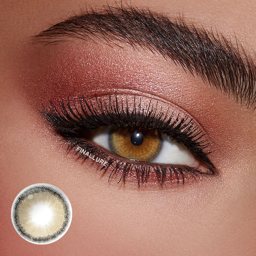 Roze Beige Brown Colored Contact Lenses