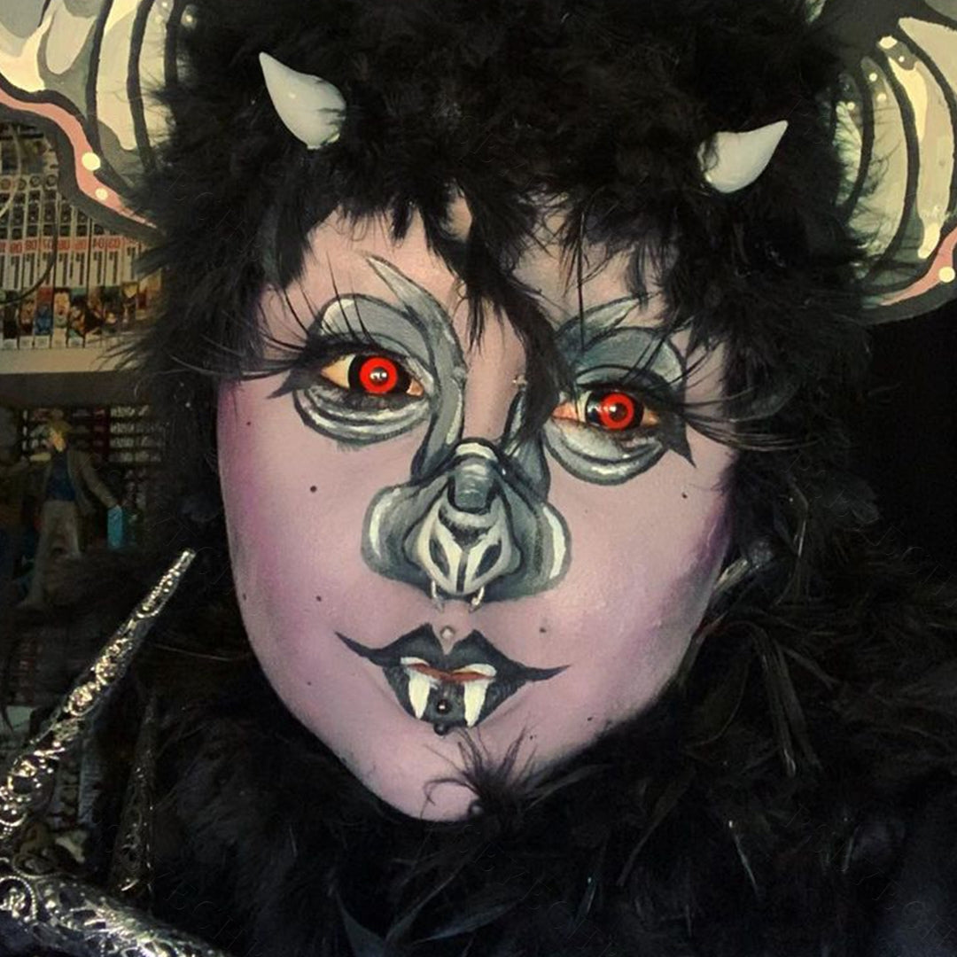 Tokyo Ghoul Black Red Mini Sclera contact Lenses for cosplay