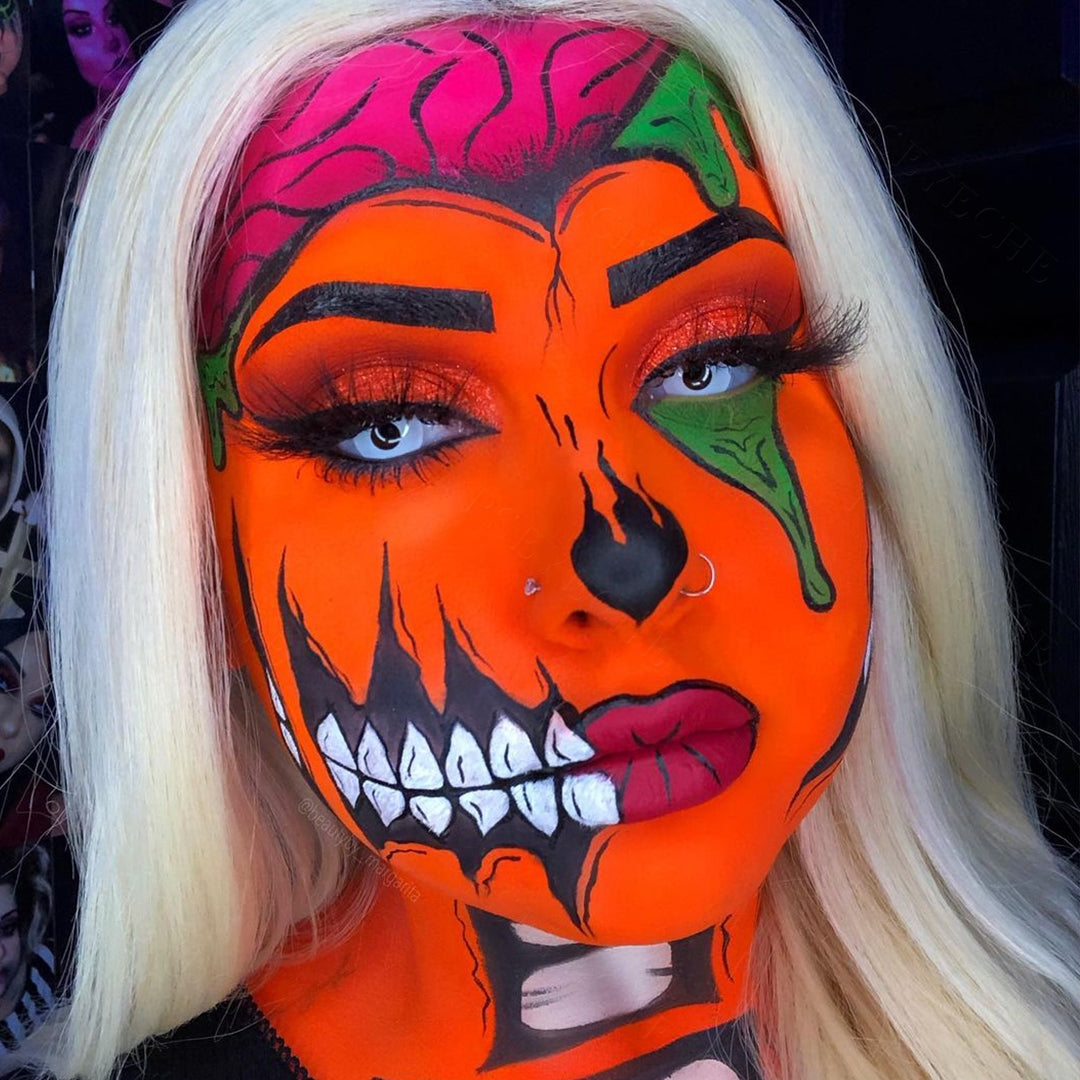 Whiteout cosmetic contact lenses for halloween cosplay