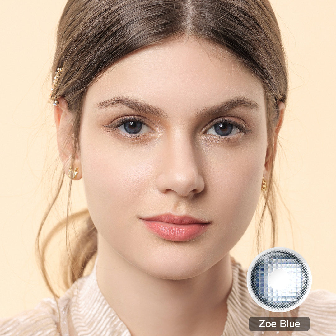 Zoe Blue Colored Contact Lenses