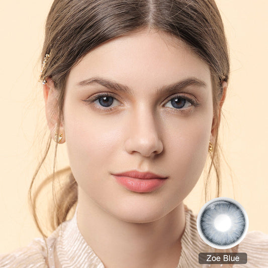 Zoe Blue Colored Contact Lenses