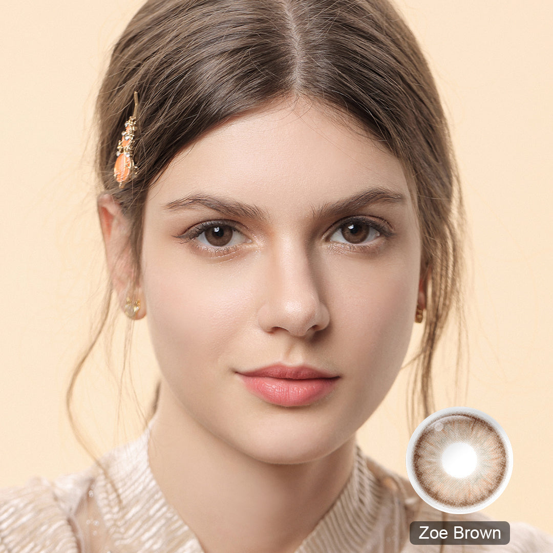 Zoe Brown Colored Contact Lenses