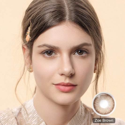 Zoe Brown Colored Contact Lenses