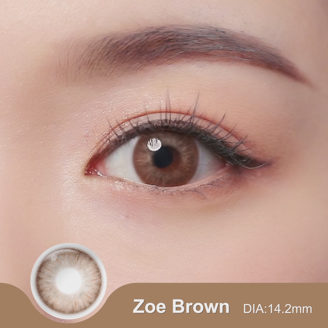 Zoe Brown Colored Contacts