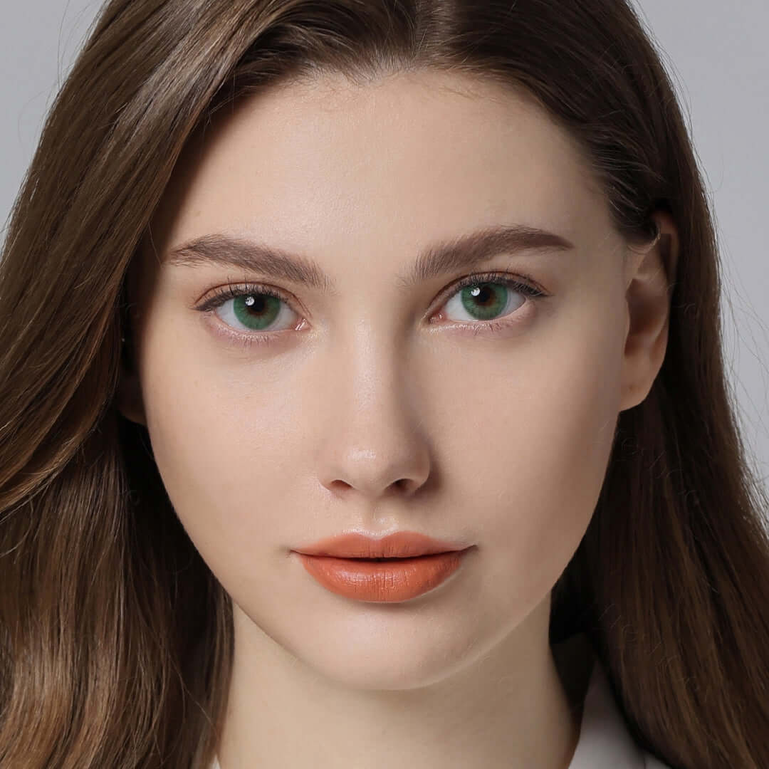 hidrocor verde contacts on brown eyes