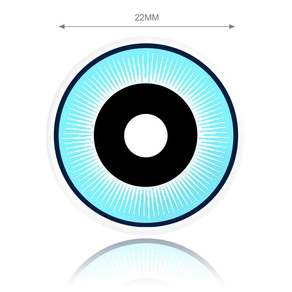 Black & Blue Sclera Contacts