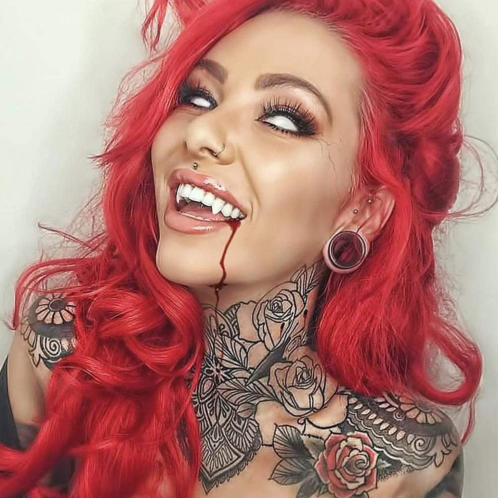 Blind White Sclera Contact Lenses for cosplay