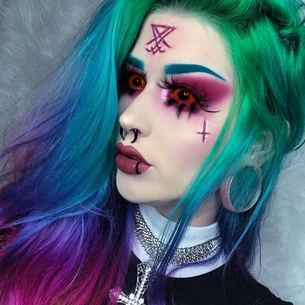 Omego Orange Cosmetic Sclera Contacts for cosplay