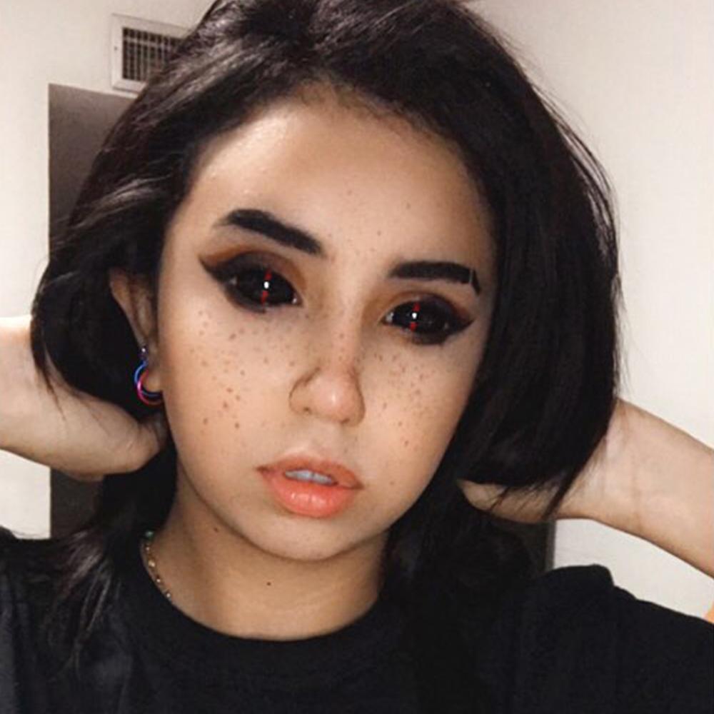 Redlash Black Sclera Contacts for cosplay