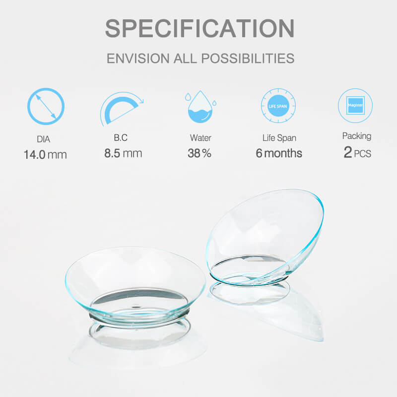 Clear Prescription Contact Lenses