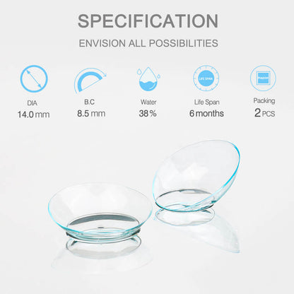 Clear Prescription Contact Lenses