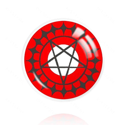 Red Contract eye contact lenses