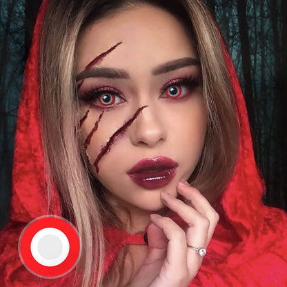 Red Ring Contacts for cosplay