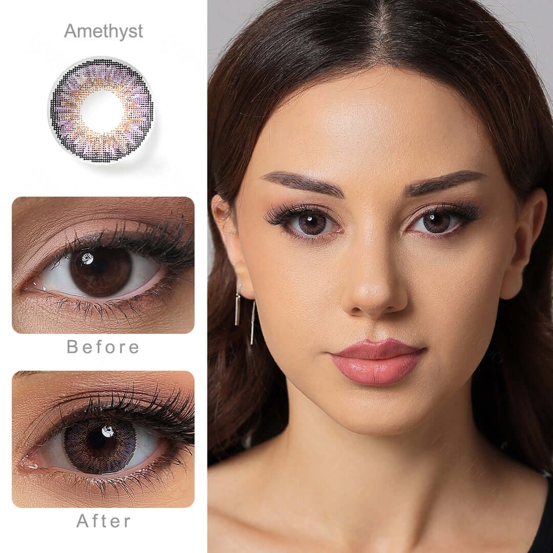 3 Tone Amethyst Contacts