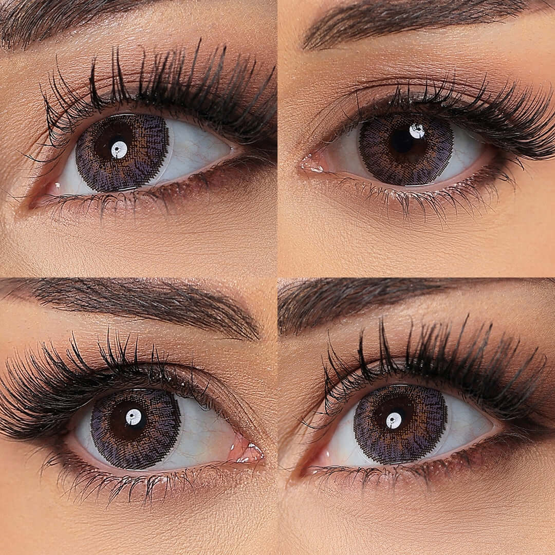 3 Tone Amethyst Contacts for dark eyes