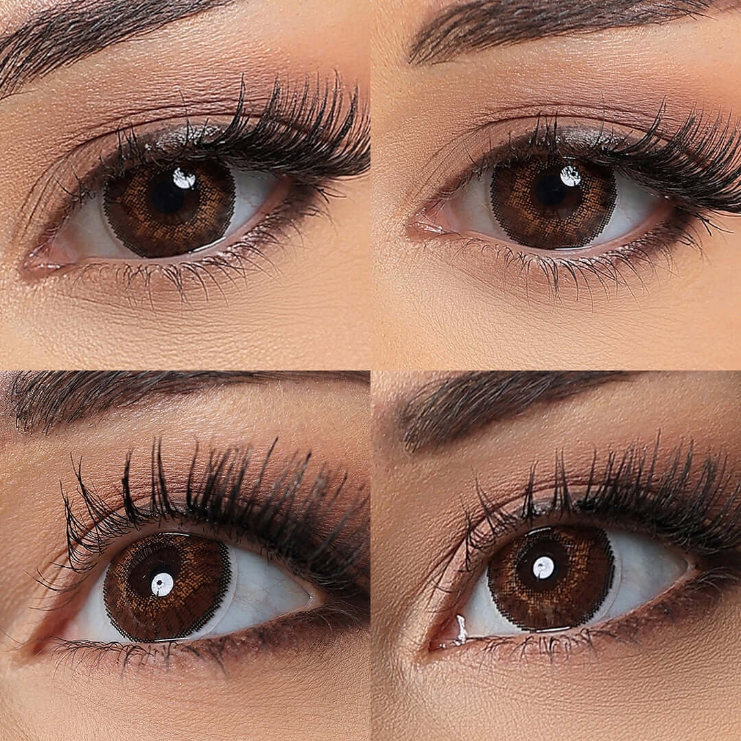 3 tone brown contacts for dark eyes