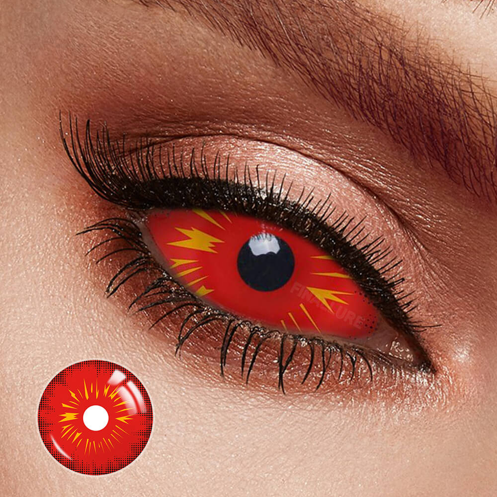 Red Fire Sclera Cotnacts