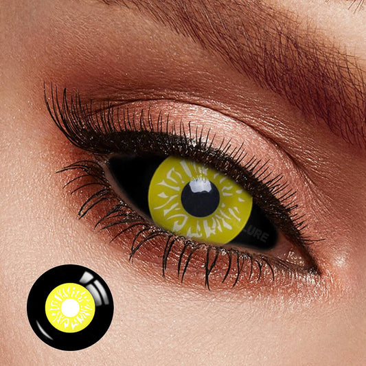 Black & Yellow Sclera Contacts